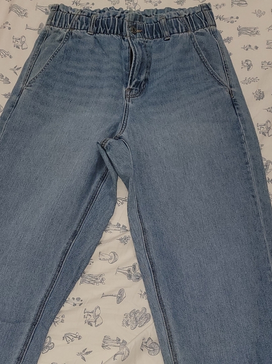 American Eagle Outfitters Denim - American Eagle Outfitters Light Blue High-Rise Paperbag Waist Jeans